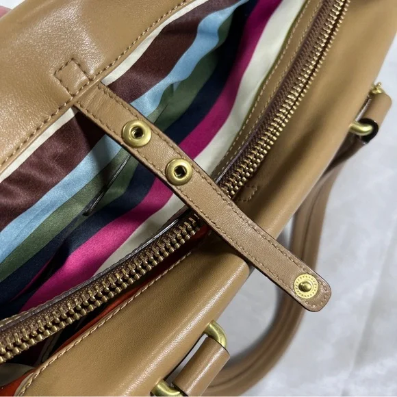 Coach Tan Leather Laptop Bag - Picture 11 of 15